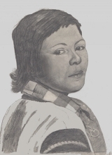 Portrait einer jungen Frau (Bleistiftzeichnung)